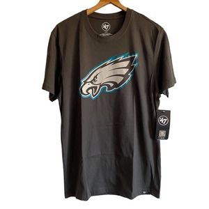 NFL ‘47 Brand Philadelphia Eagles Black Medium Graphic Shirt NWT